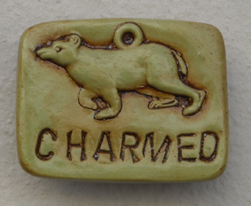 Charmed Brooch (approx 3cm / 2cm)